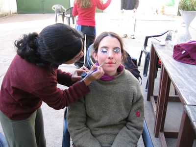 atelier maquillage, Lucie vue par Nadia, Buenos Aires